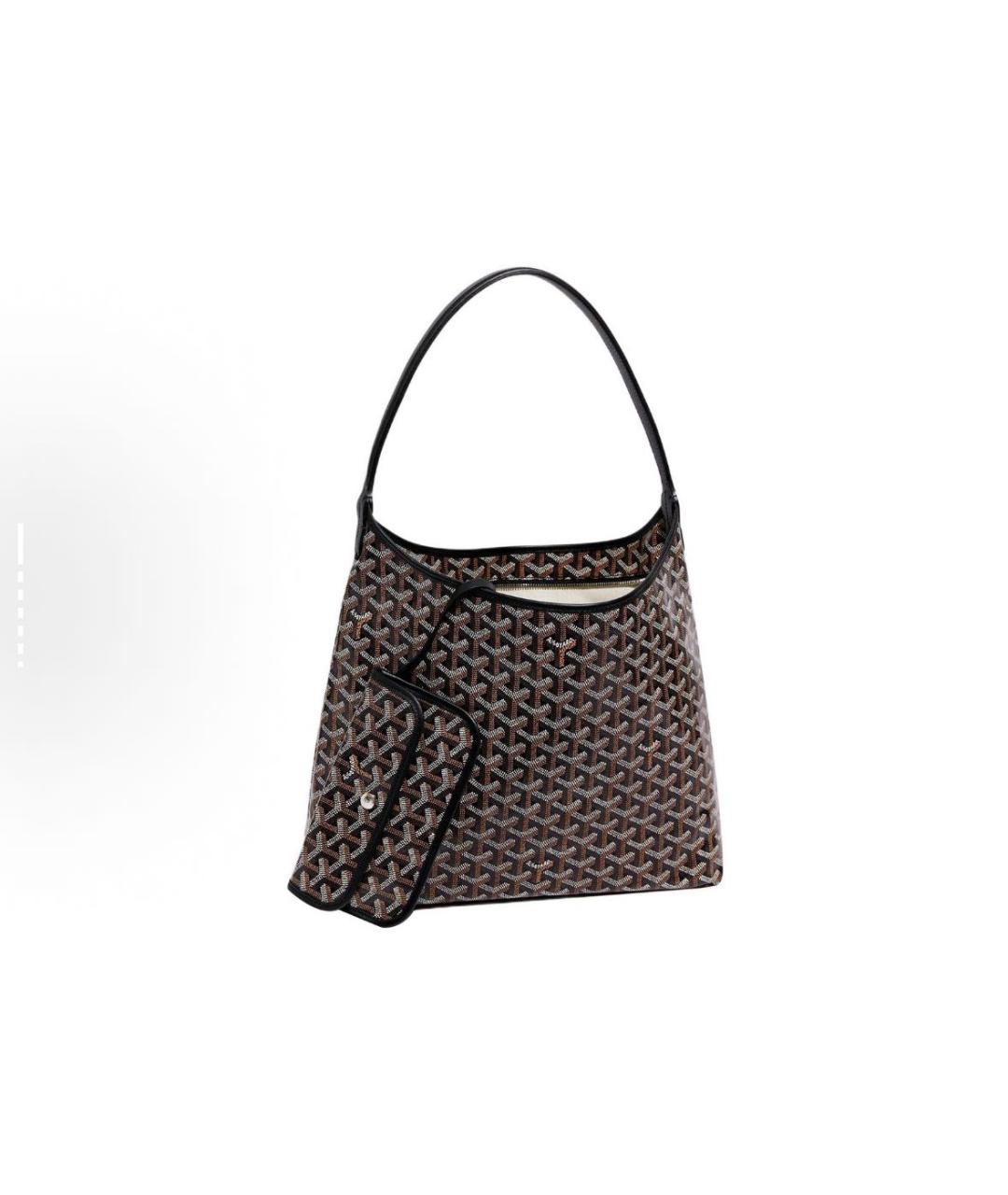 GOYARD Черная кожаная сумка тоут, фото 2