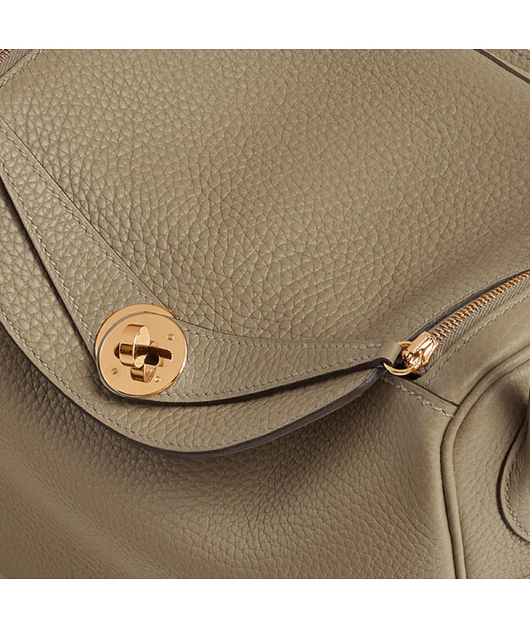 HERMES Коричневая кожаная сумка через плечо, фото 5