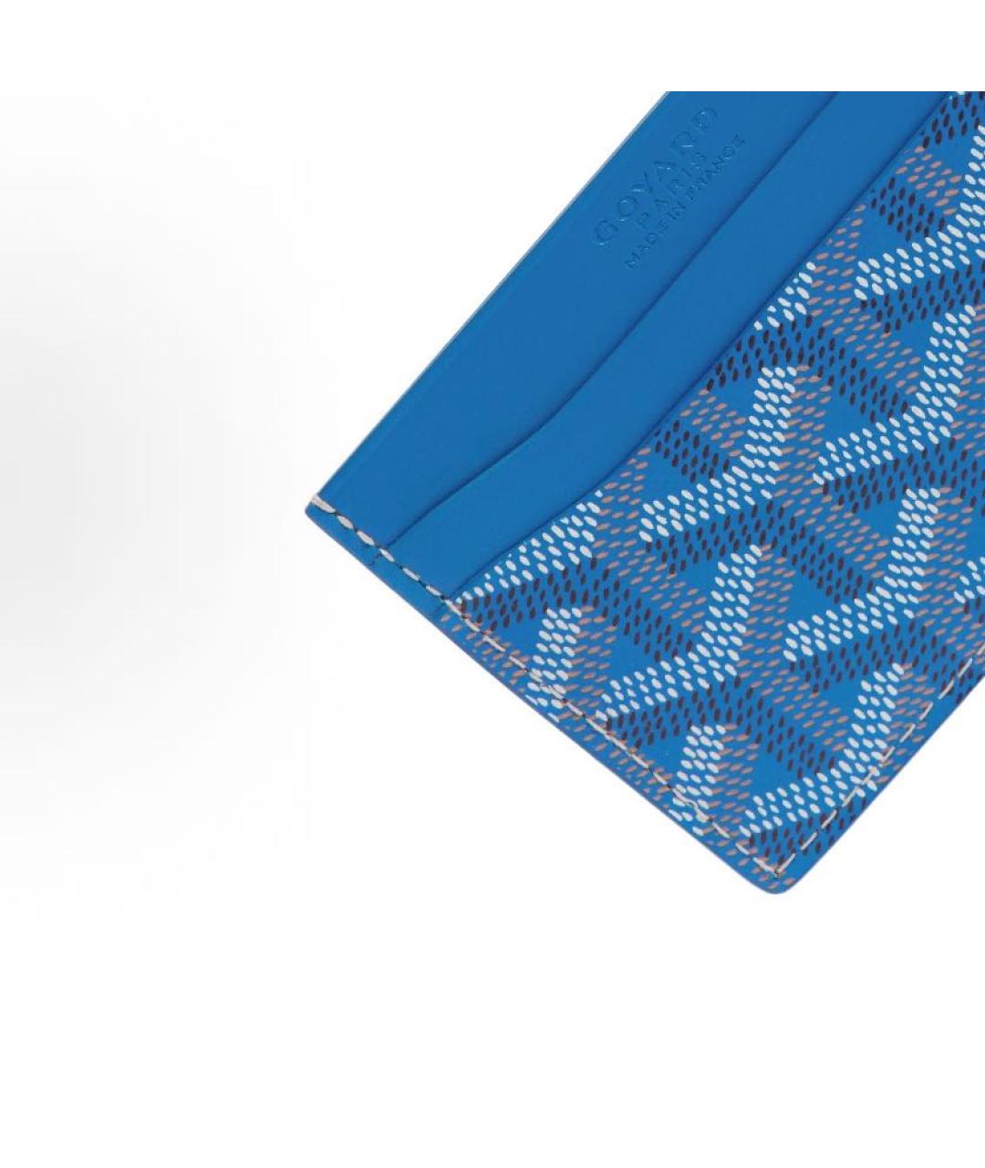 GOYARD Синий кожаный кардхолдер, фото 3