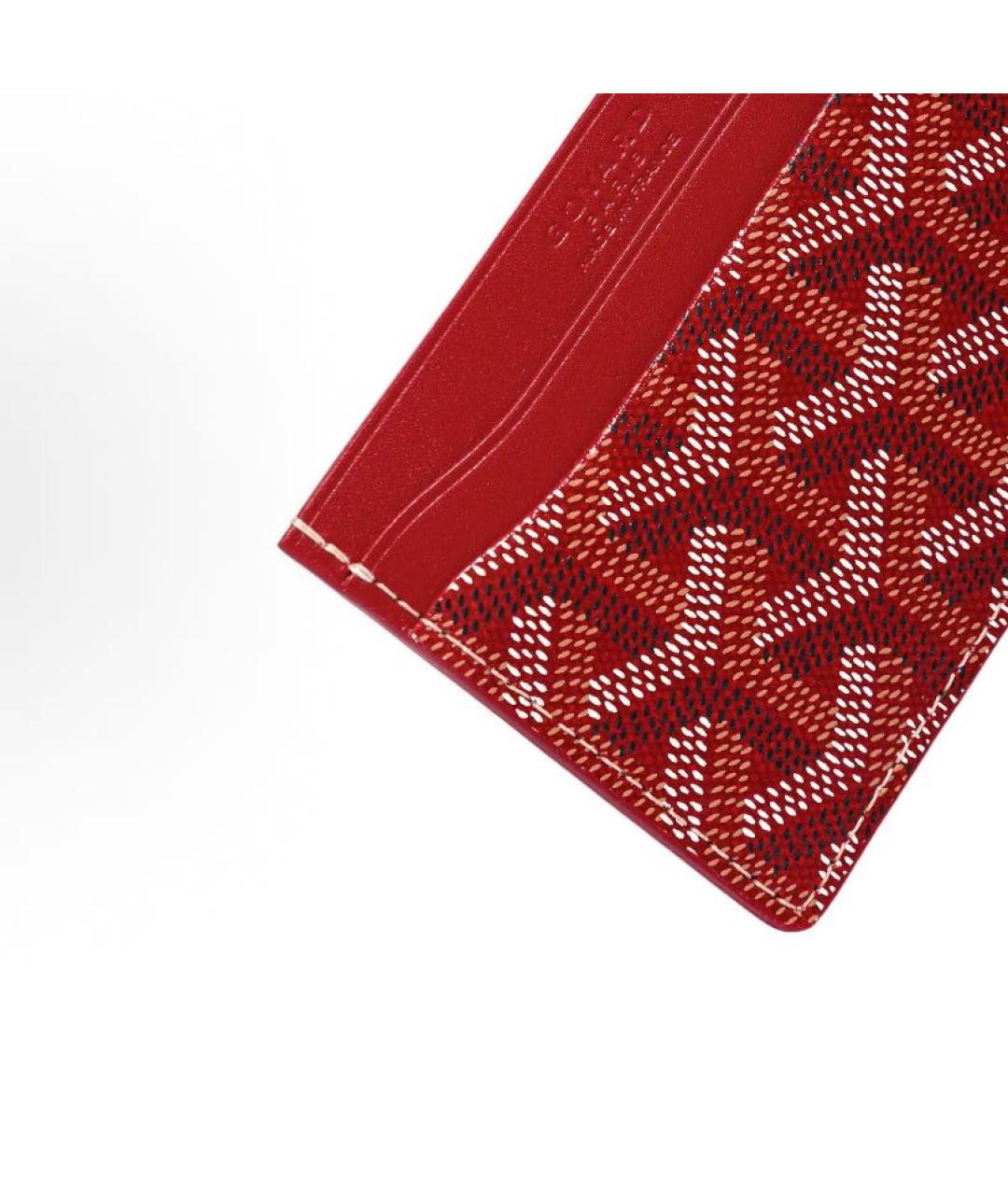 GOYARD Красный кожаный кардхолдер, фото 3
