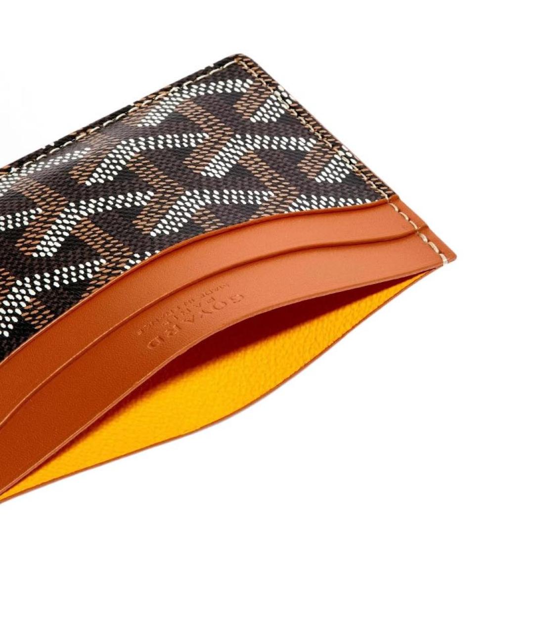 GOYARD Коричневый кожаный кардхолдер, фото 2