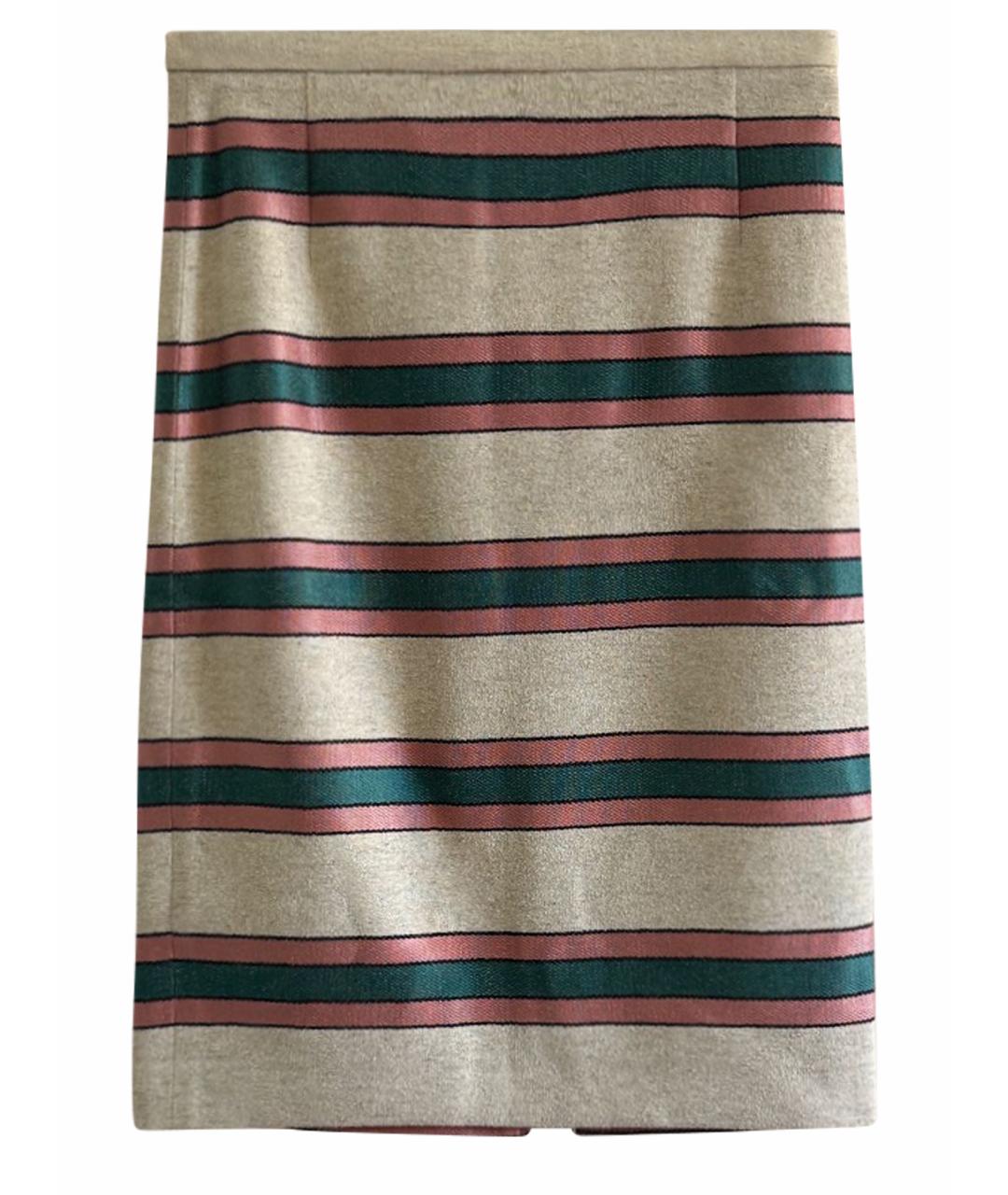 WEEKEND MAX MARA Мульти льняная юбка миди, фото 1