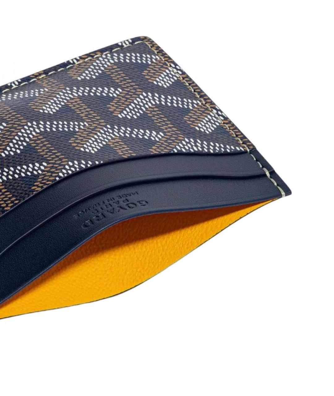 GOYARD Темно-синий кожаный кардхолдер, фото 2
