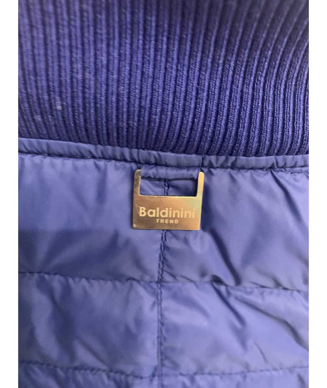 BALDININI Синяя полиамидовая куртка, фото 5
