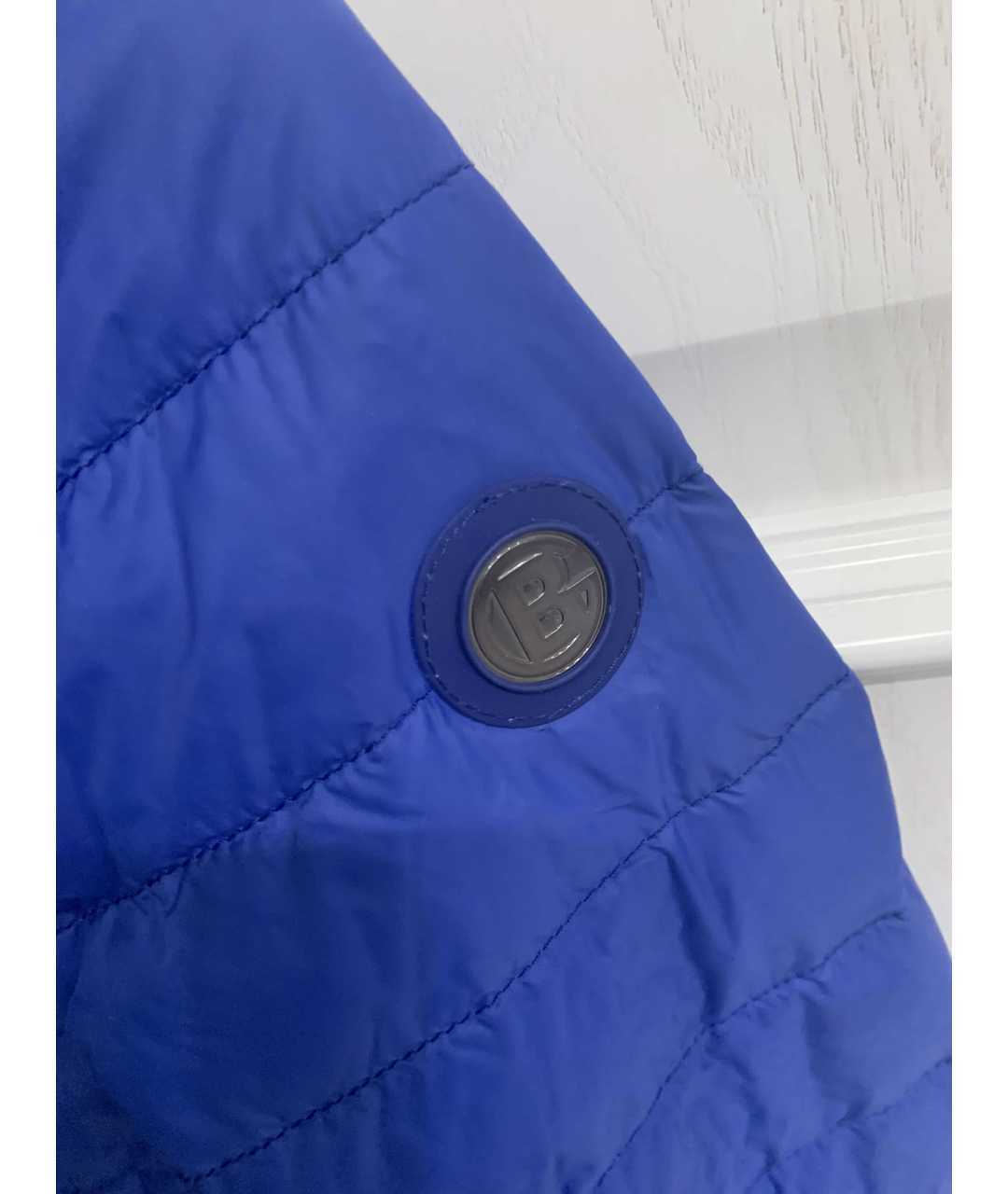 BALDININI Синяя полиамидовая куртка, фото 4