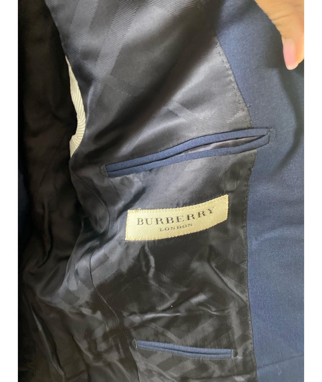 BURBERRY Темно-синий классический костюм, фото 3
