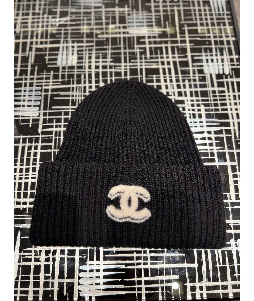 CHANEL Черная шапка, фото 2