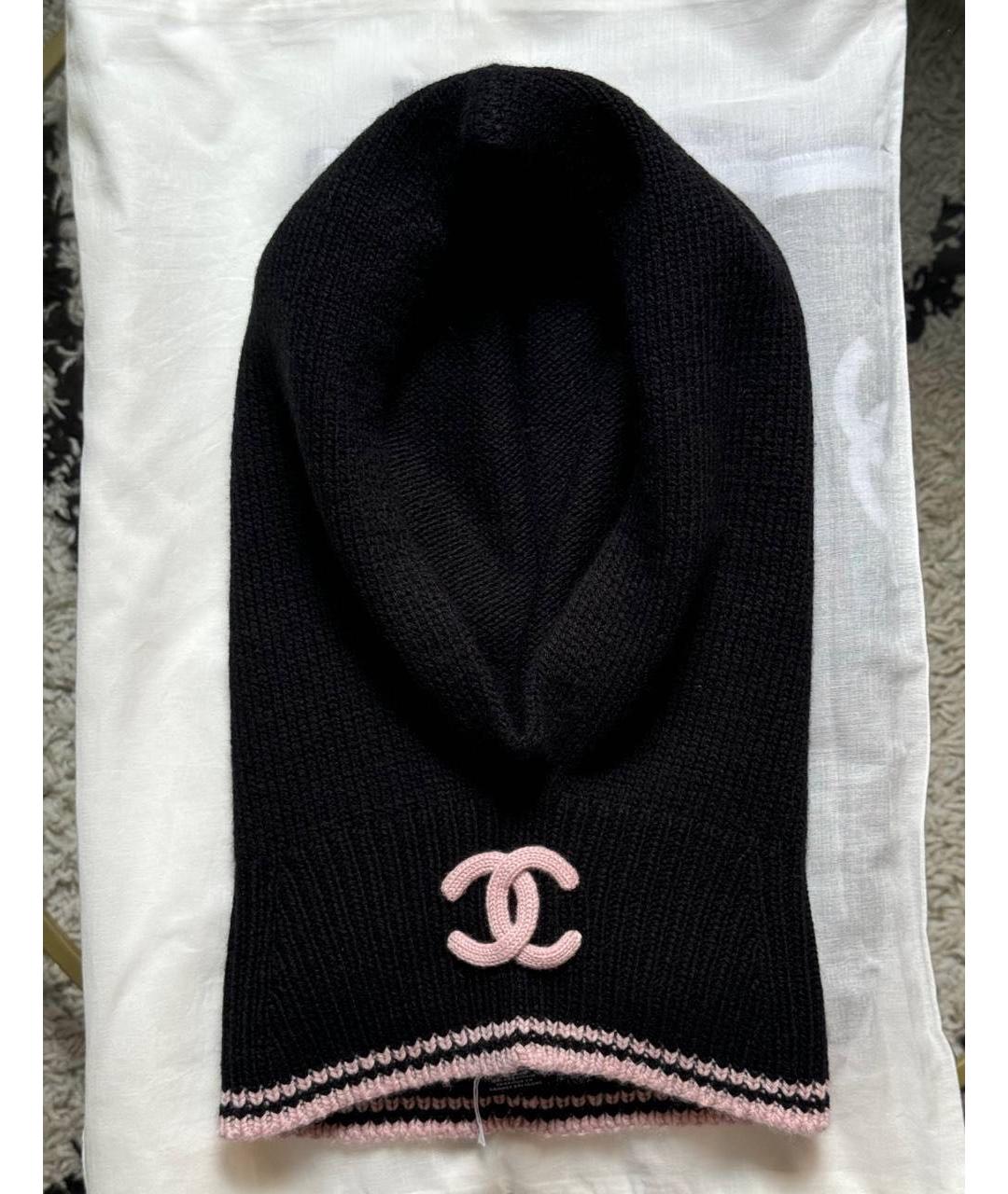 CHANEL Черная кашемировая шапка, фото 3