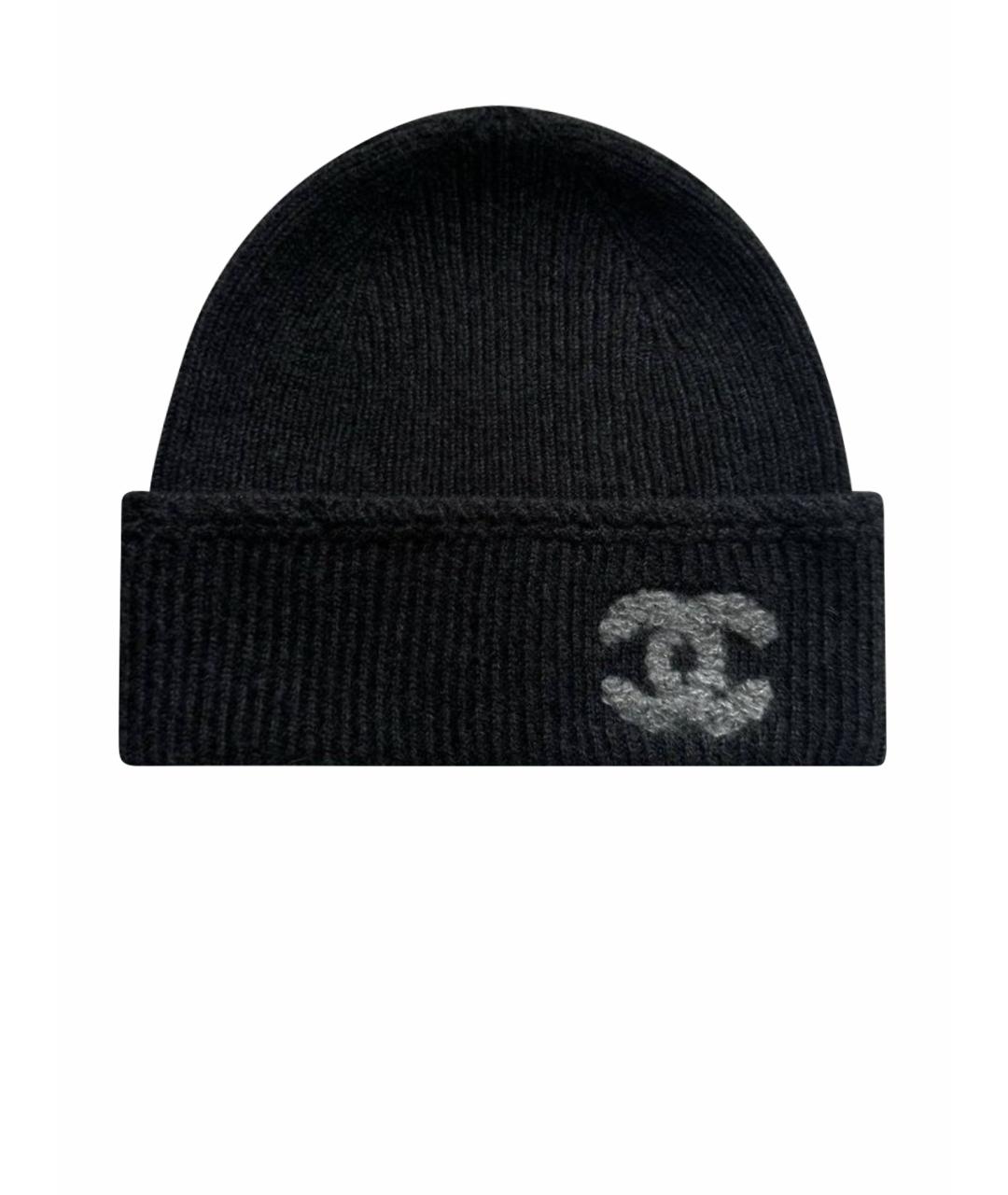 CHANEL Серая кашемировая шапка, фото 1
