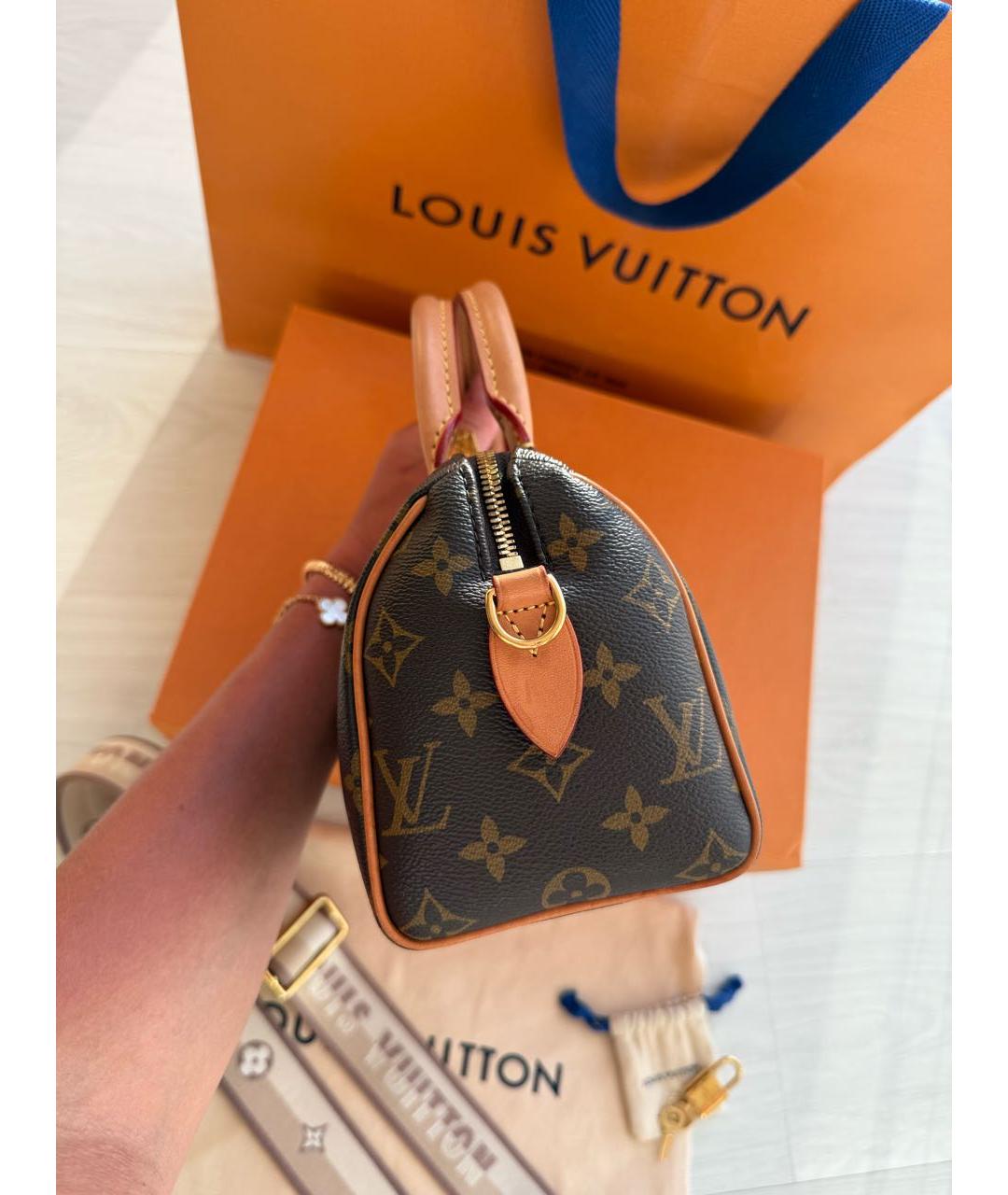 LOUIS VUITTON Коричневая сумка через плечо, фото 7