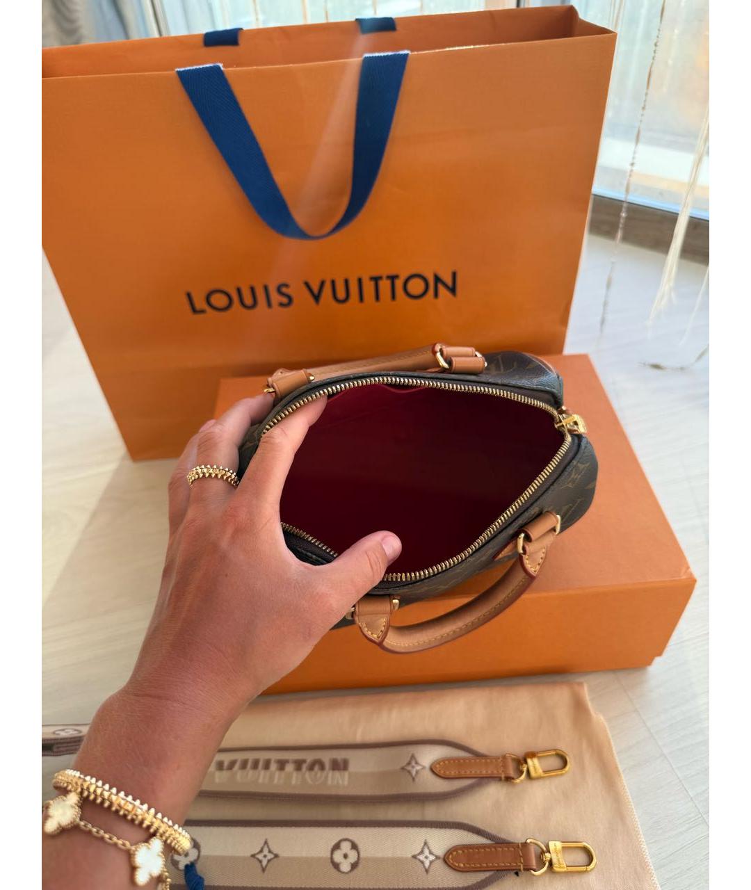LOUIS VUITTON Коричневая сумка через плечо, фото 4