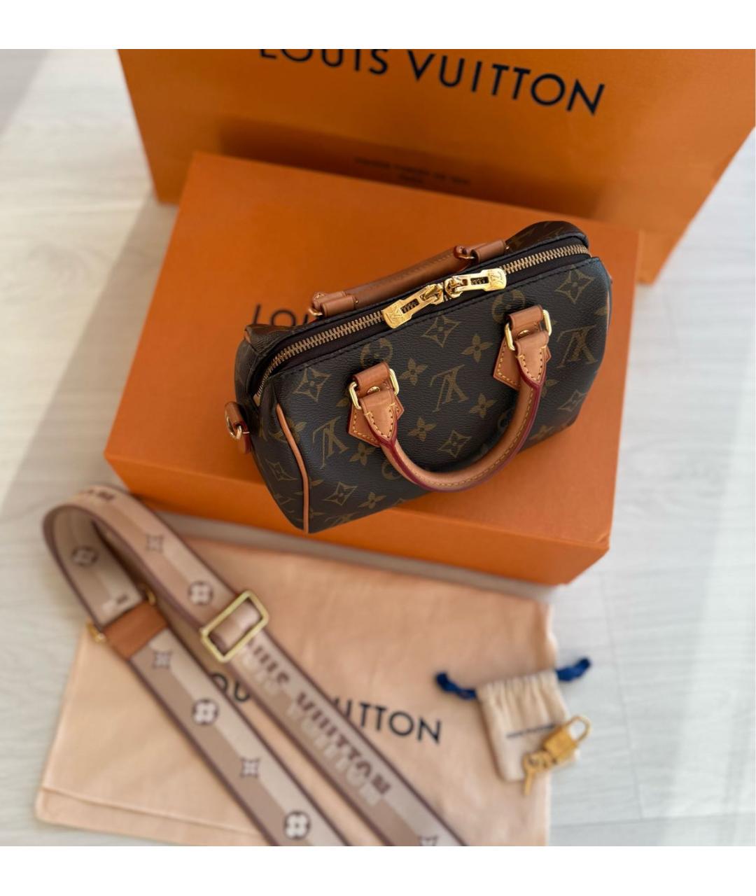 LOUIS VUITTON Коричневая сумка через плечо, фото 8