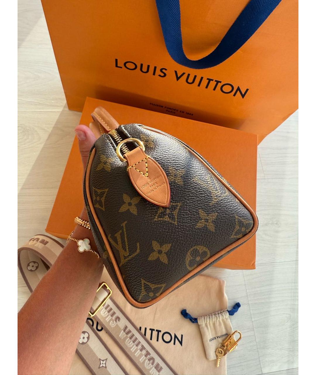 LOUIS VUITTON Коричневая сумка через плечо, фото 6