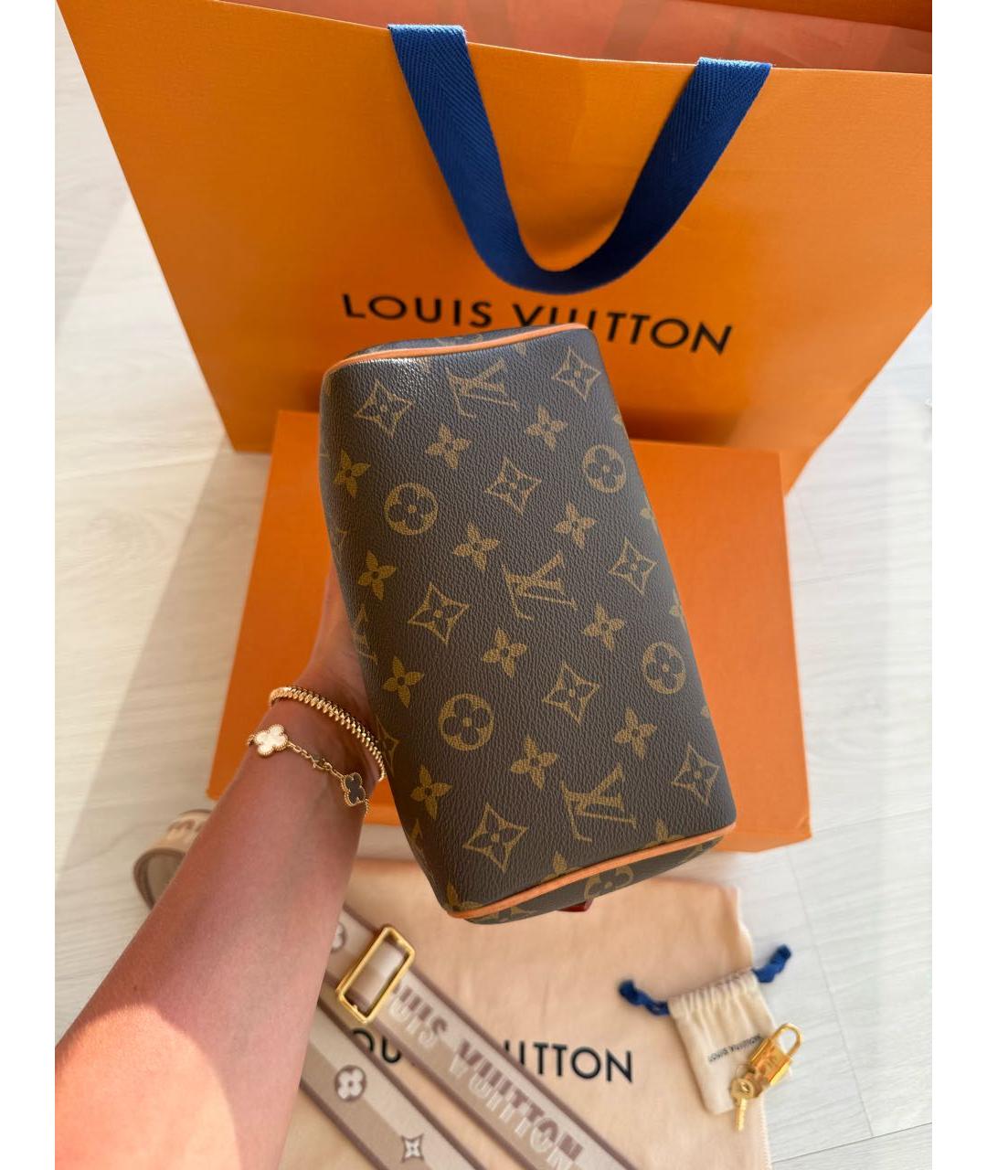 LOUIS VUITTON Коричневая сумка через плечо, фото 3