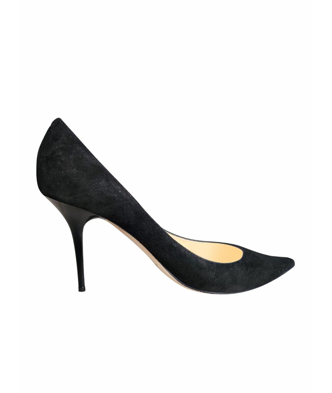 JIMMY CHOO Черные замшевые туфли, фото 1
