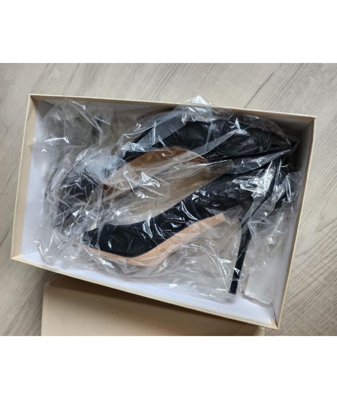 JIMMY CHOO Черные замшевые туфли, фото 6