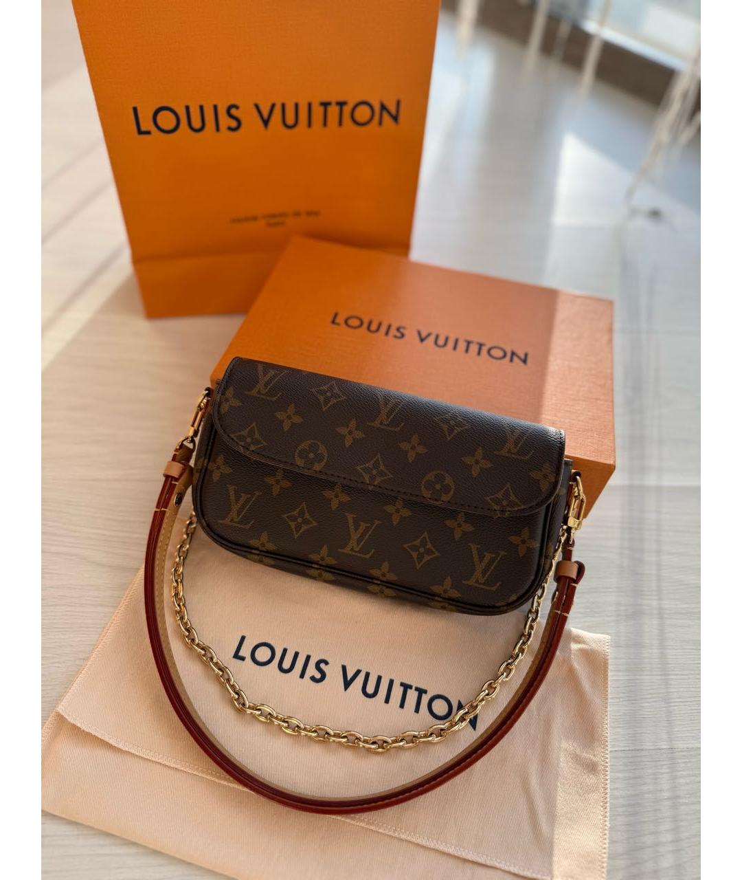 LOUIS VUITTON Коричневая сумка через плечо, фото 8