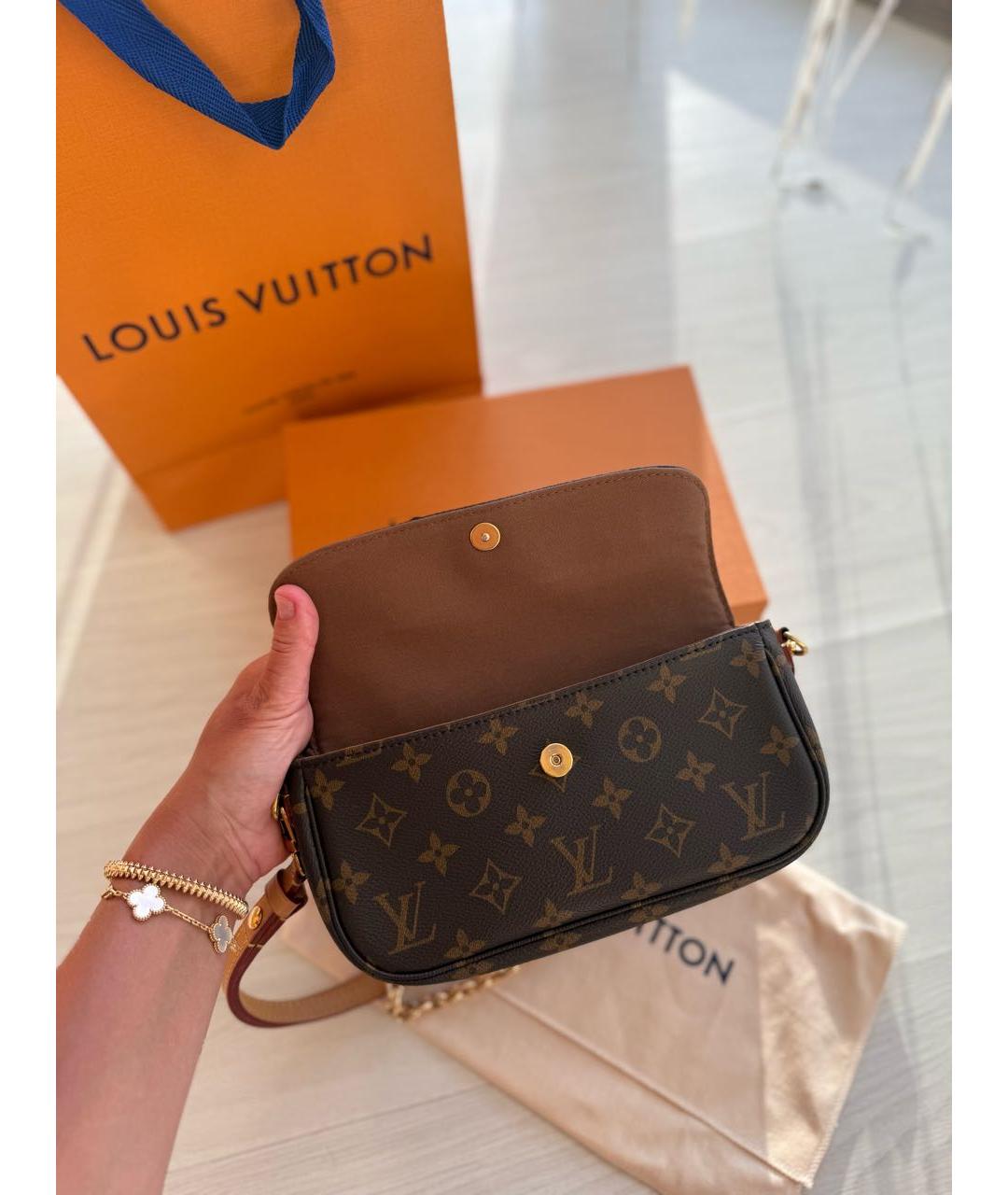 LOUIS VUITTON Коричневая сумка через плечо, фото 4