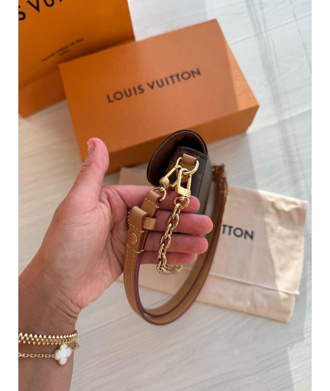 LOUIS VUITTON Коричневая сумка через плечо, фото 7