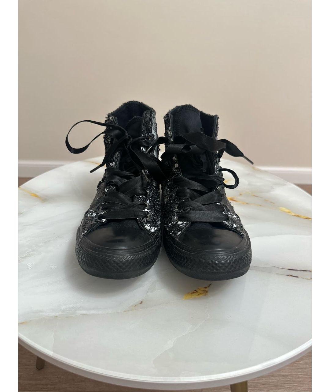 CONVERSE Черные текстильные кеды, фото 2