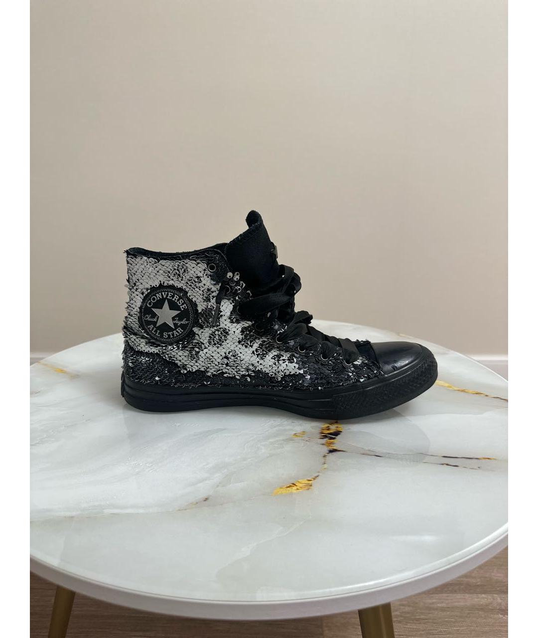CONVERSE Черные текстильные кеды, фото 5