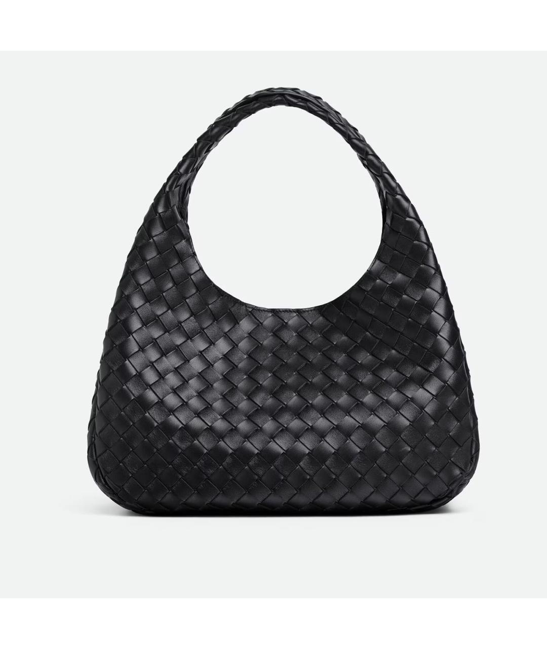 BOTTEGA VENETA Черная кожаная сумка тоут, фото 4
