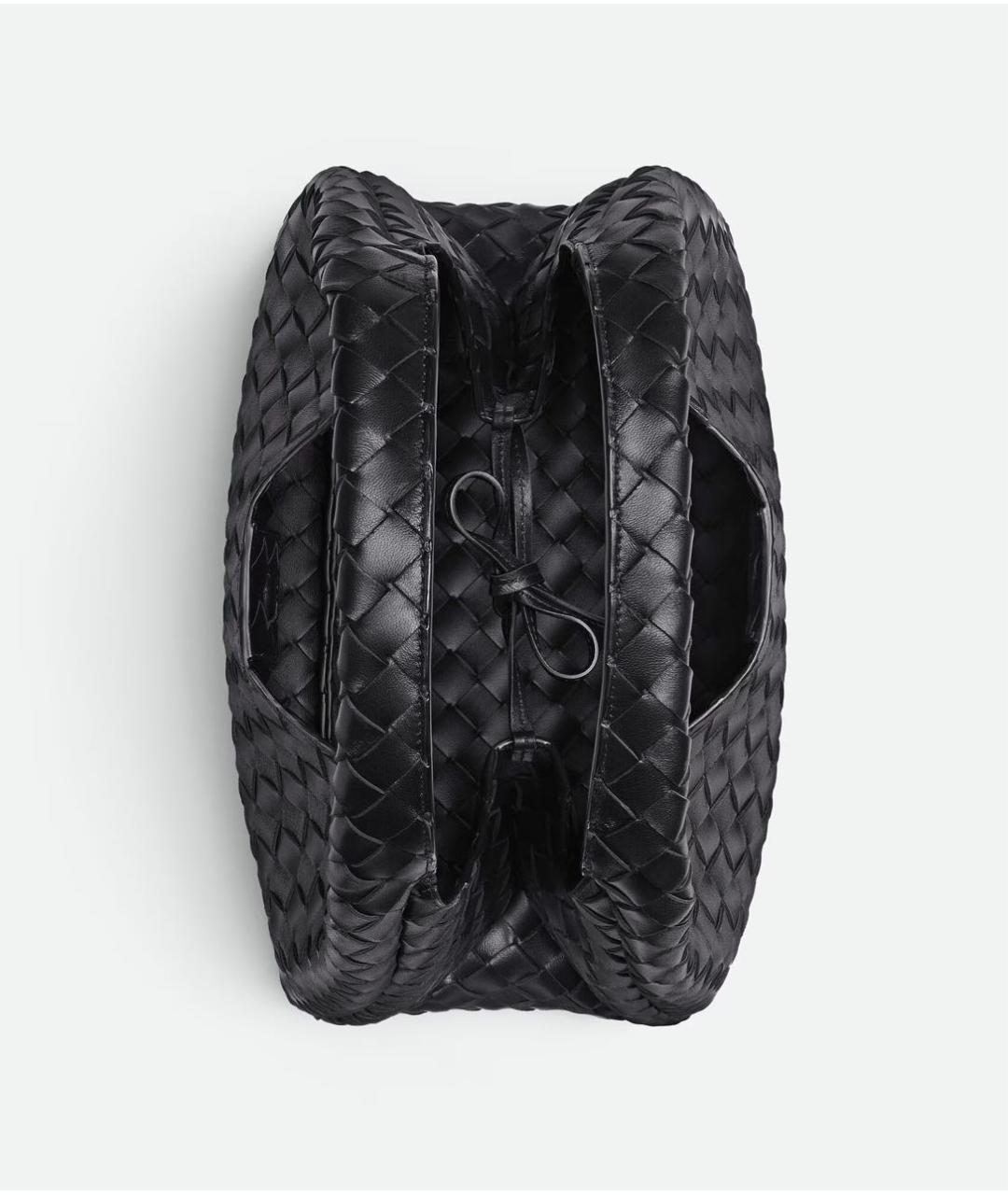 BOTTEGA VENETA Черная кожаная сумка тоут, фото 2