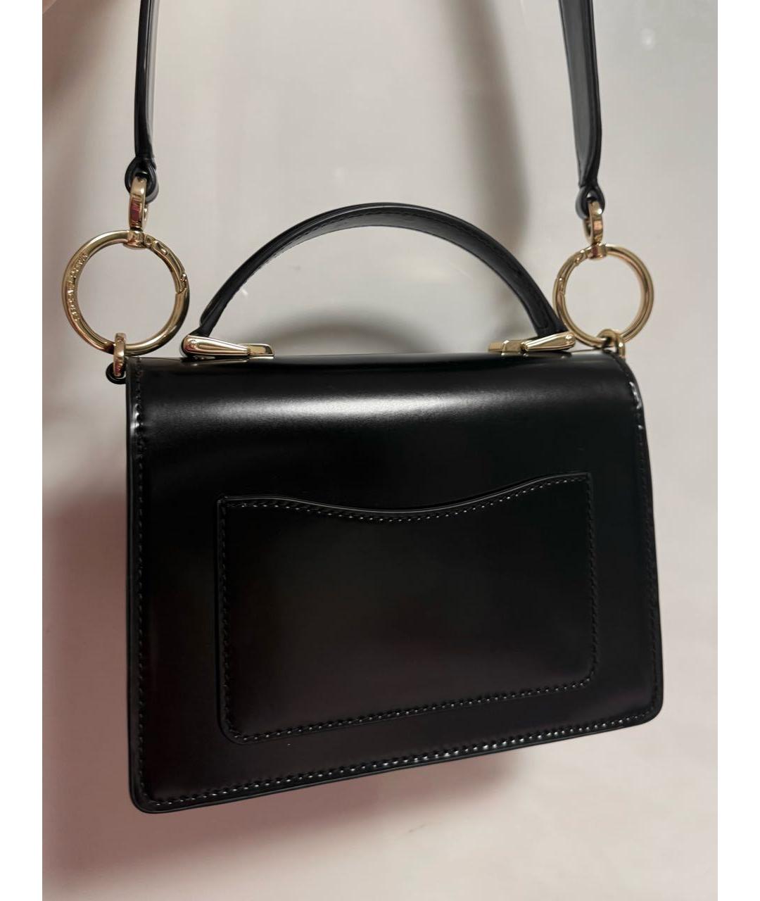 MARC JACOBS Черная сумка через плечо из лакированной кожи, фото 3