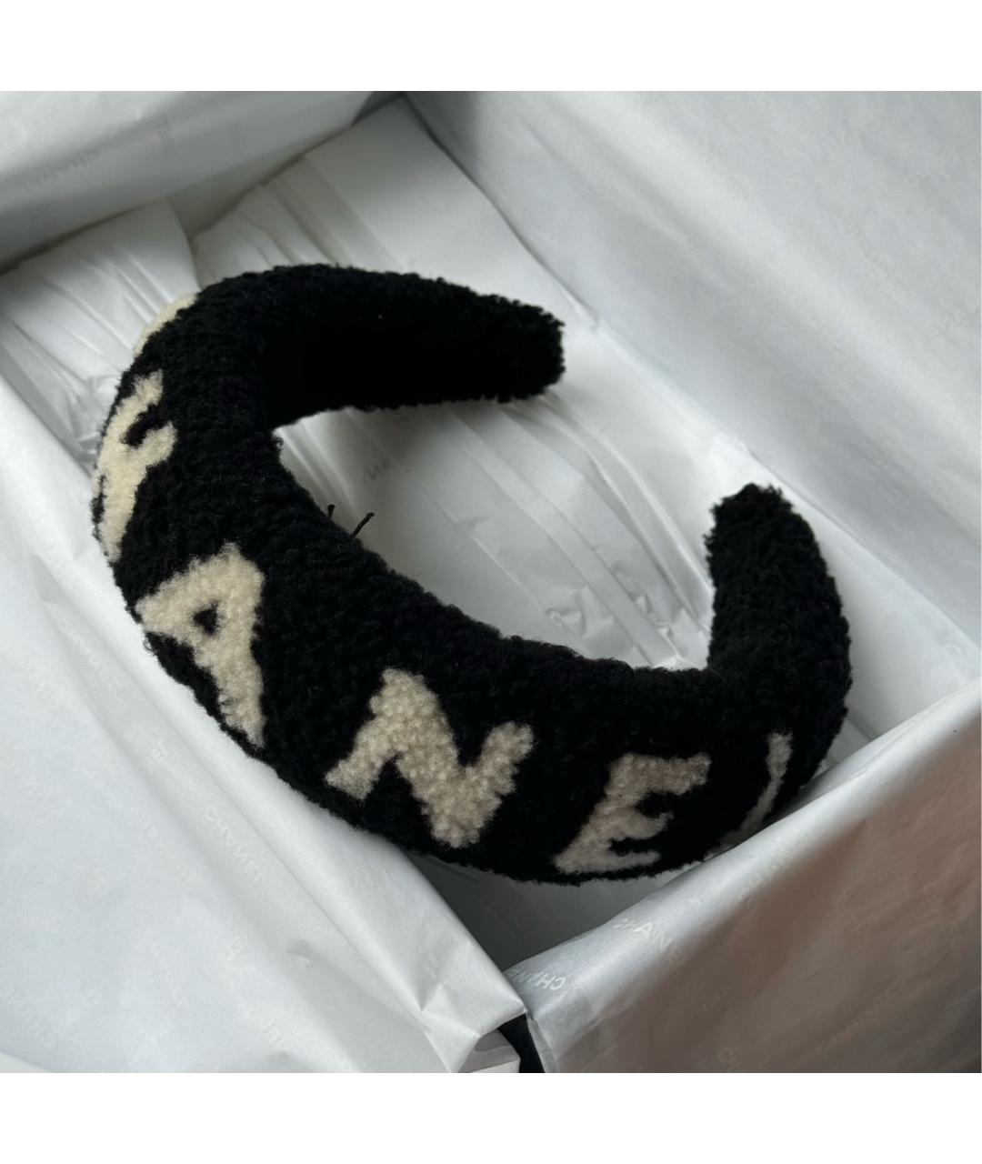 CHANEL Черный ободок, фото 4