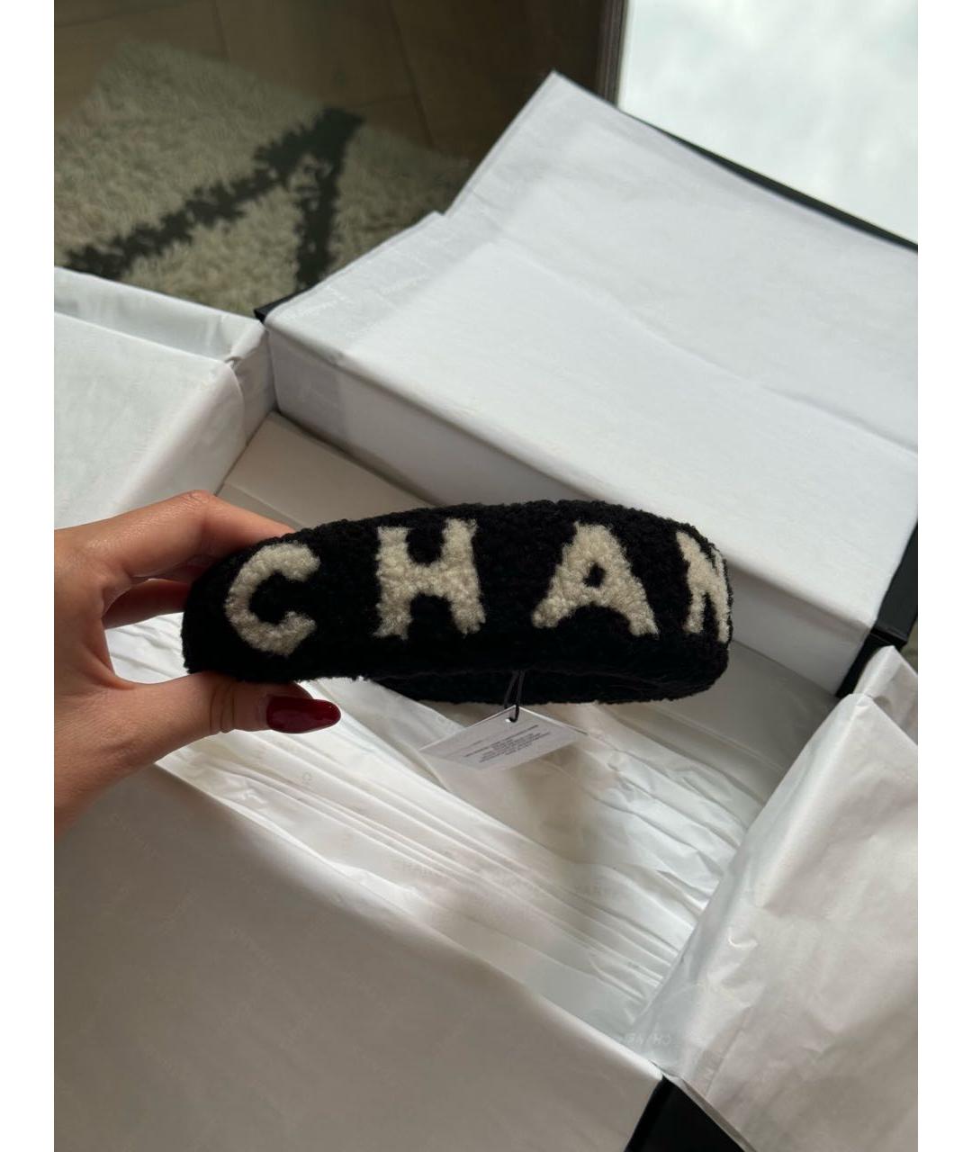CHANEL Черный ободок, фото 2