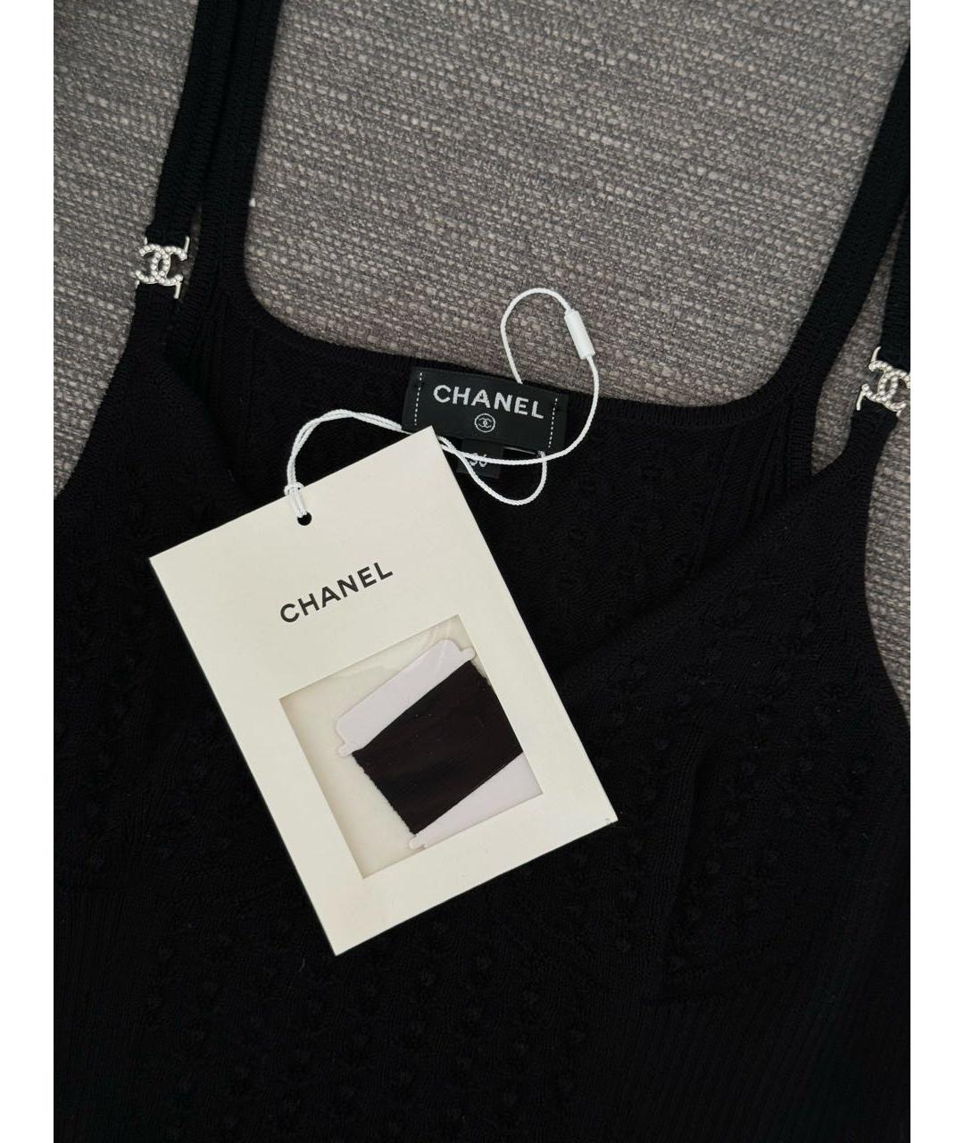CHANEL Черная майка, фото 2