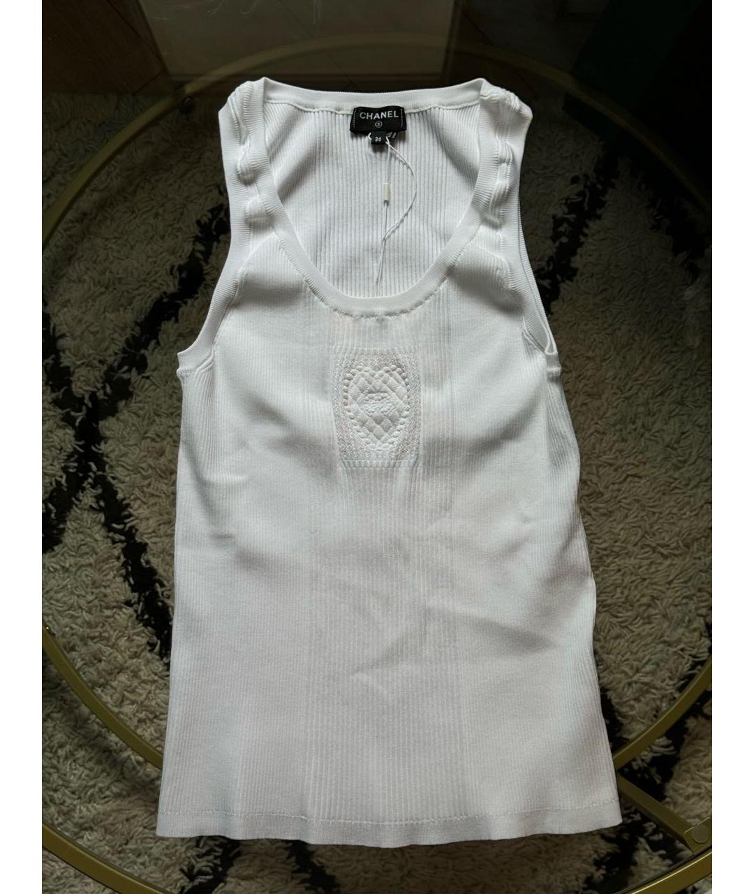 CHANEL Белая майка, фото 5