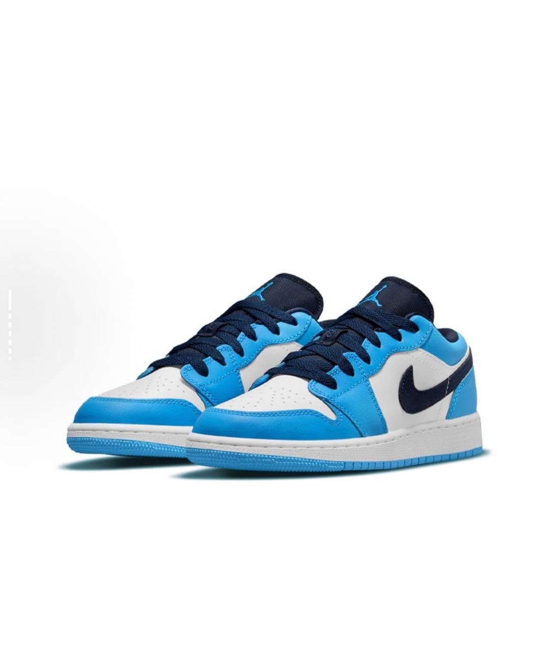 NIKE Бирюзовые кожаные кроссовки, фото 3