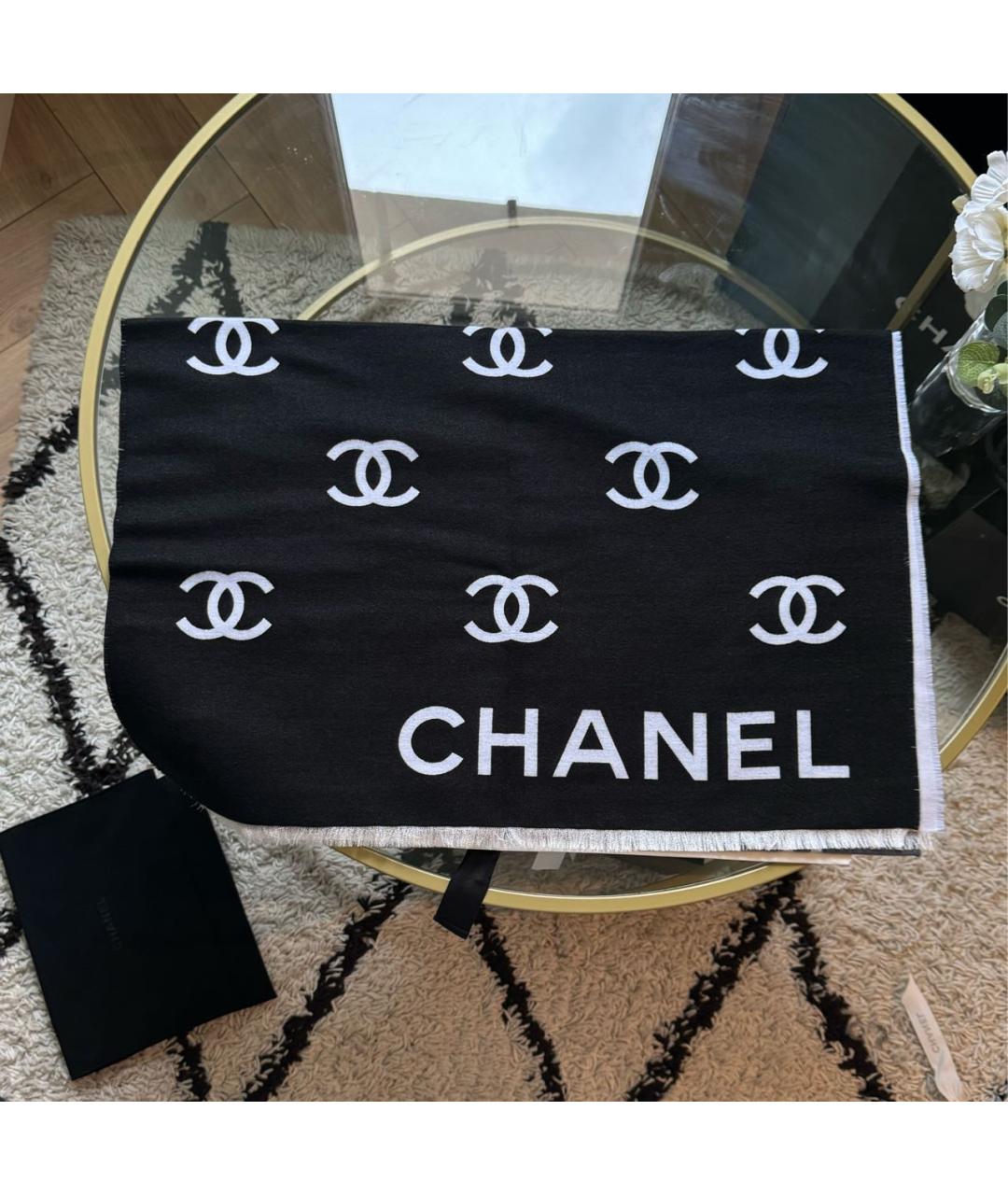 CHANEL Мульти кашемировый шарф, фото 5