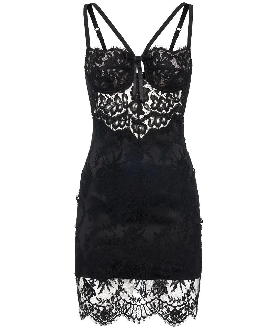 DOLCE&GABBANA Черное коктейльное платье, фото 1