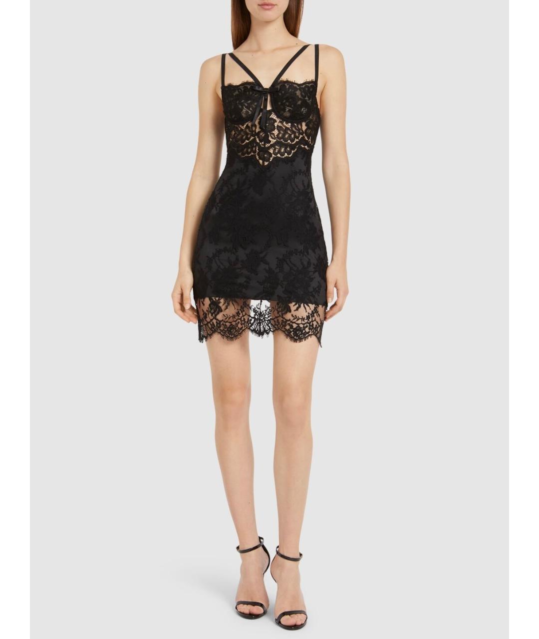 DOLCE&GABBANA Черное коктейльное платье, фото 8