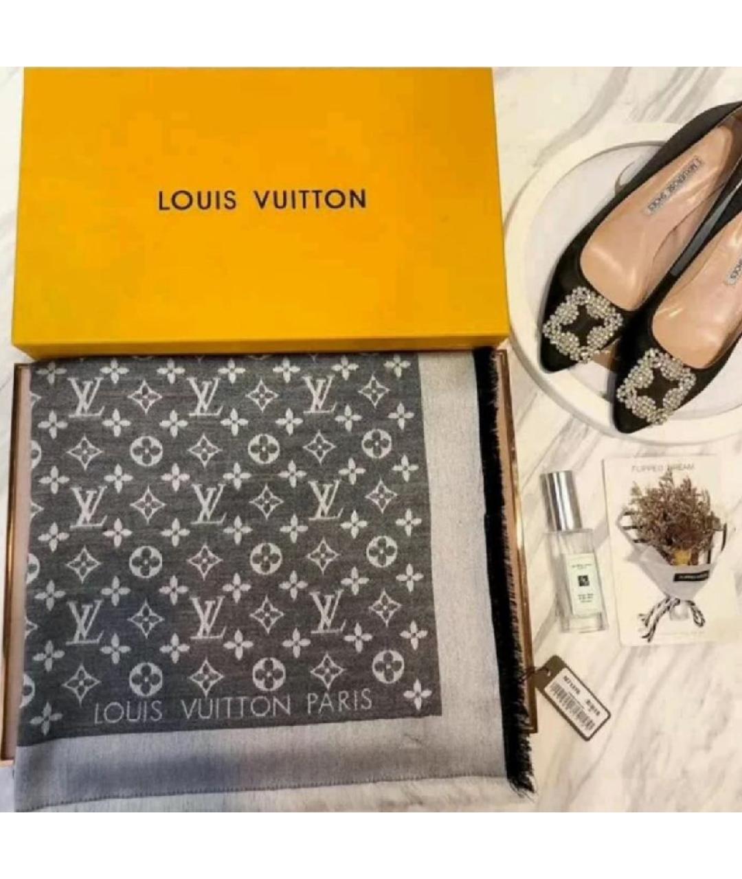 LOUIS VUITTON Шерстяной платок, фото 4