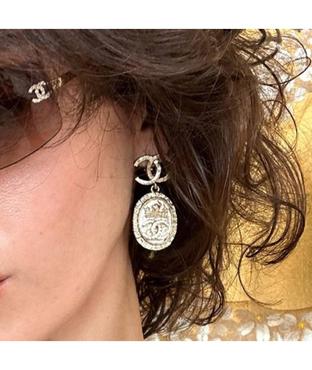 CHANEL Серебряные клипсы, фото 3
