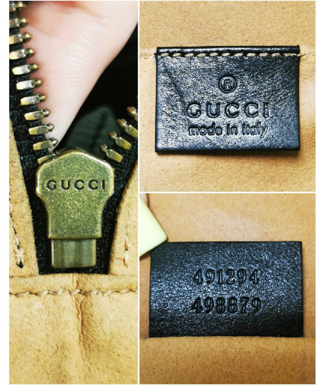 GUCCI Черная кожаная поясная сумка, фото 7