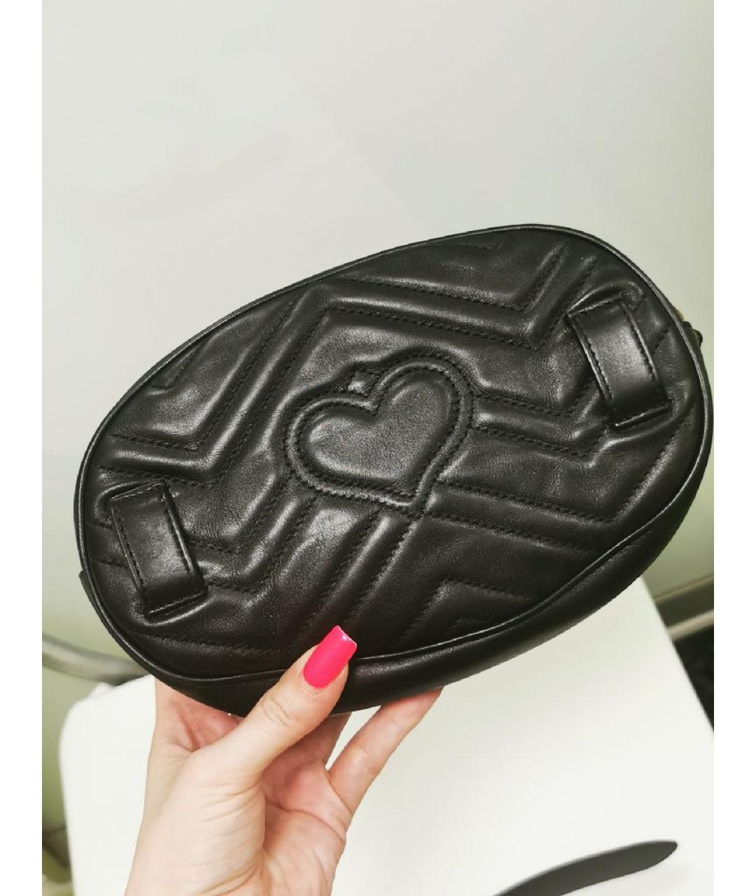 GUCCI Черная кожаная поясная сумка, фото 4