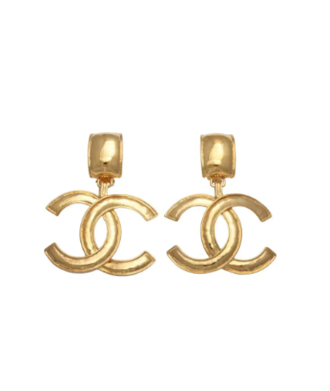CHANEL Золотые клипсы, фото 4