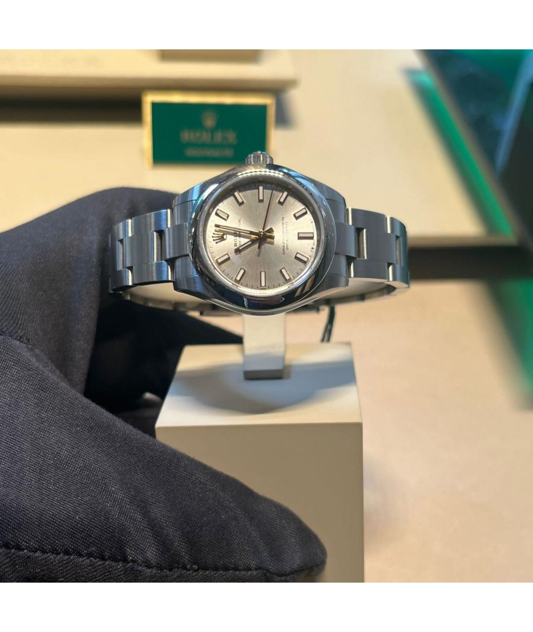 ROLEX Серебряные часы, фото 2