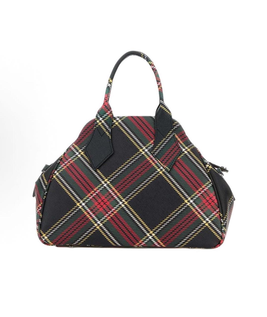 VIVIENNE WESTWOOD Мульти тканевая сумка с короткими ручками, фото 3