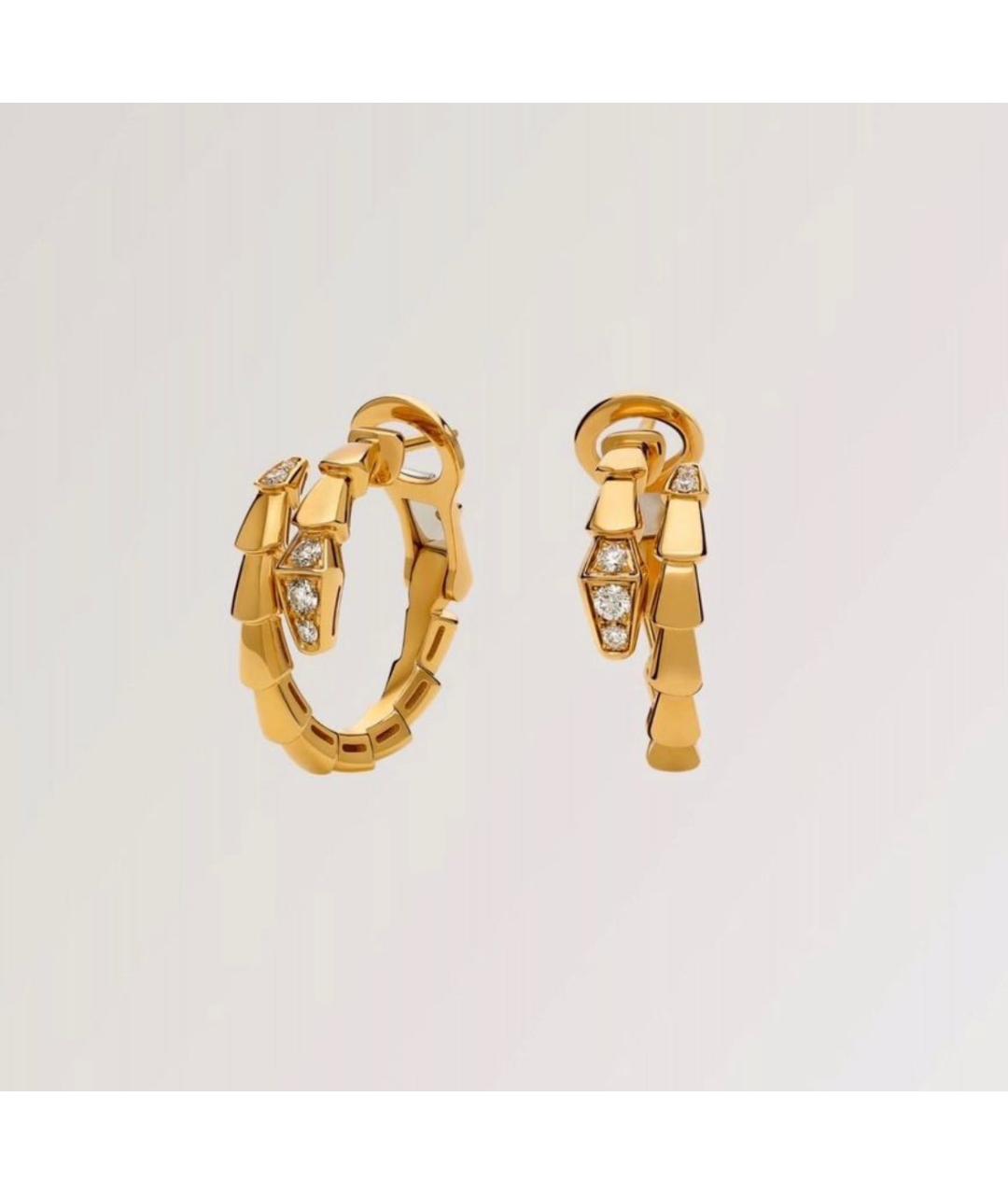 BVLGARI Золотые серьги из желтого золота, фото 4