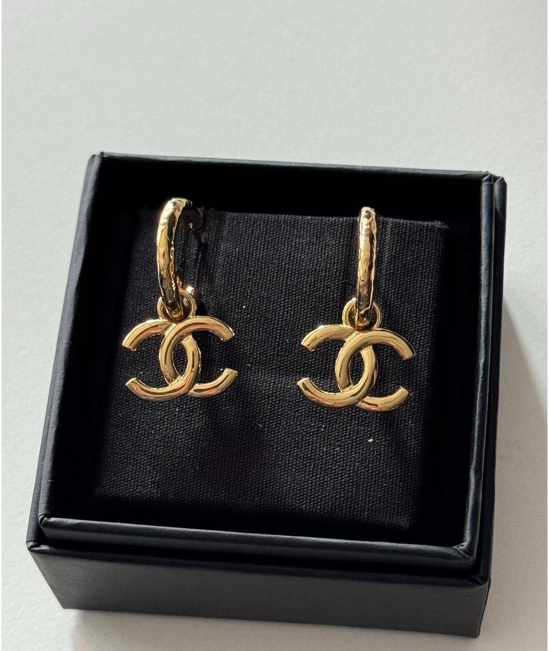 CHANEL Золотые клипсы, фото 4
