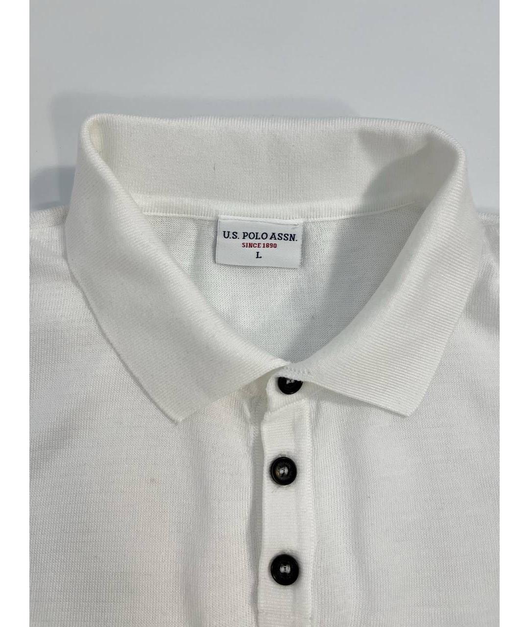 POLO RALPH LAUREN Белое хлопковое поло с коротким рукавом, фото 5