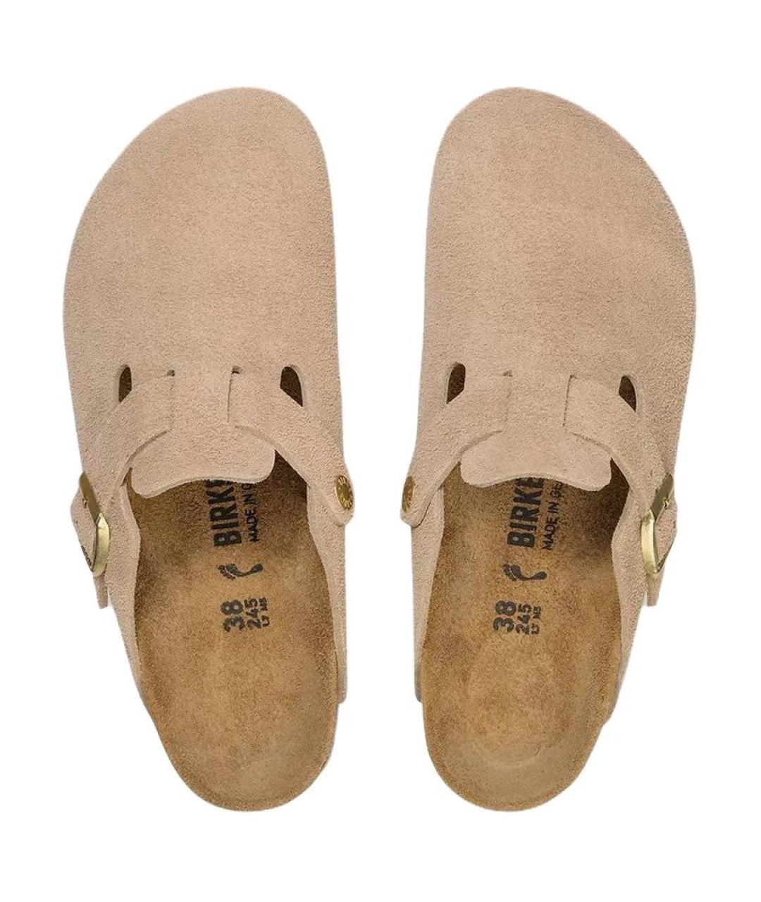 BIRKENSTOCK Бежевые сабо, фото 3