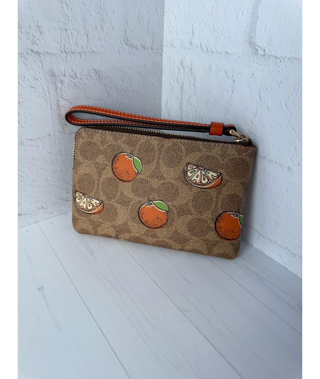COACH Коричневый кошелек, фото 3
