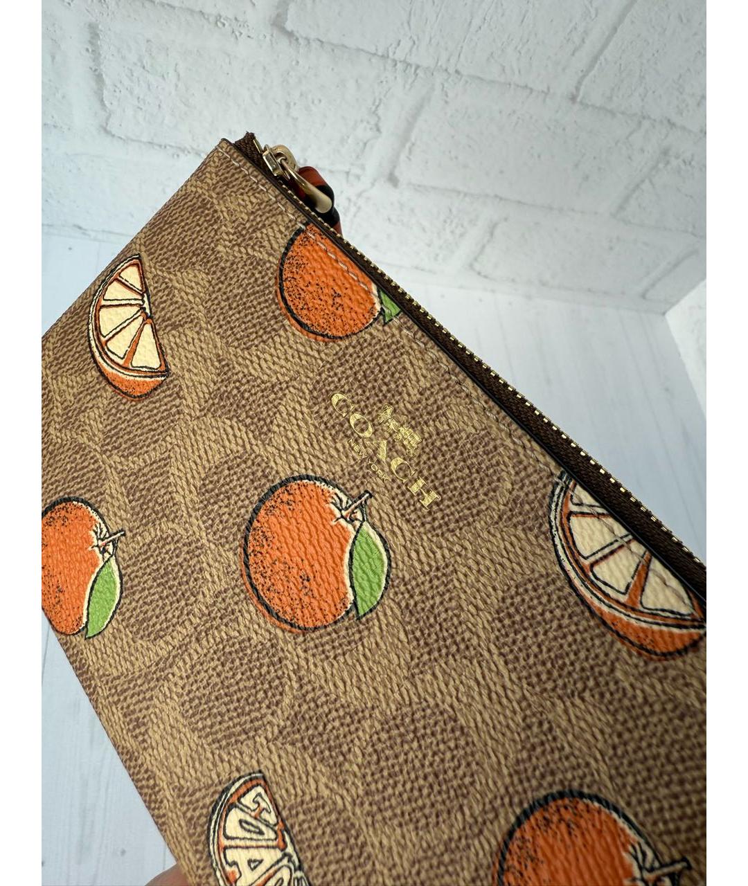 COACH Коричневый кошелек, фото 6