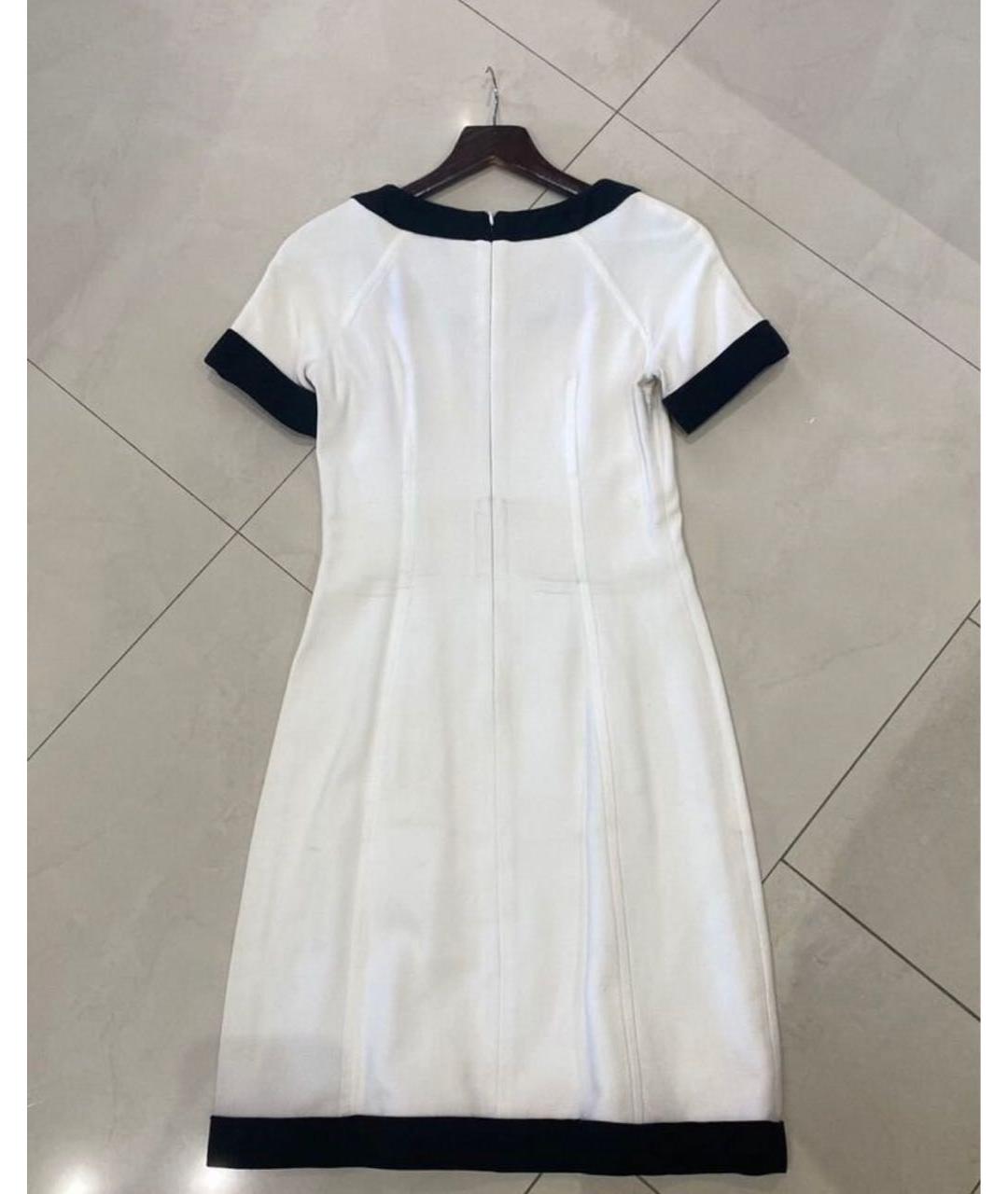 MAX MARA Белое хлопковое повседневное платье, фото 2